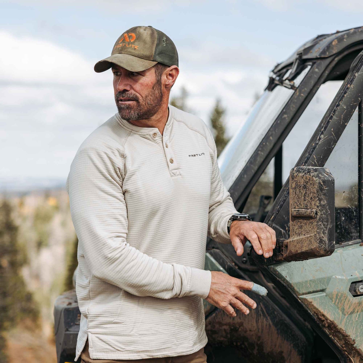 First Lite ThermaGrid Merino Wool Henley