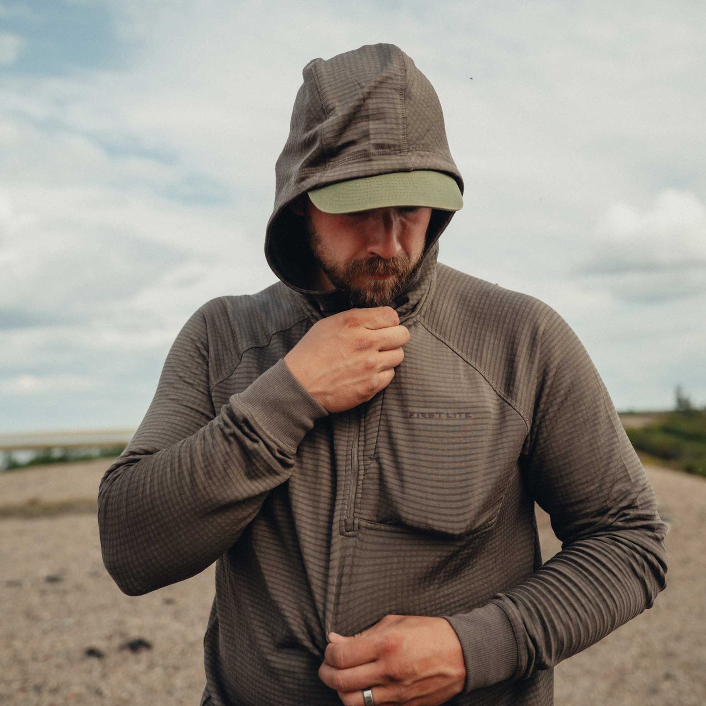 First Lite ThermaGrid Merino Wool Hoody