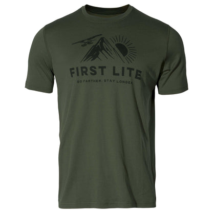 First Lite Men's Aerowool Tech Tee At First Lite