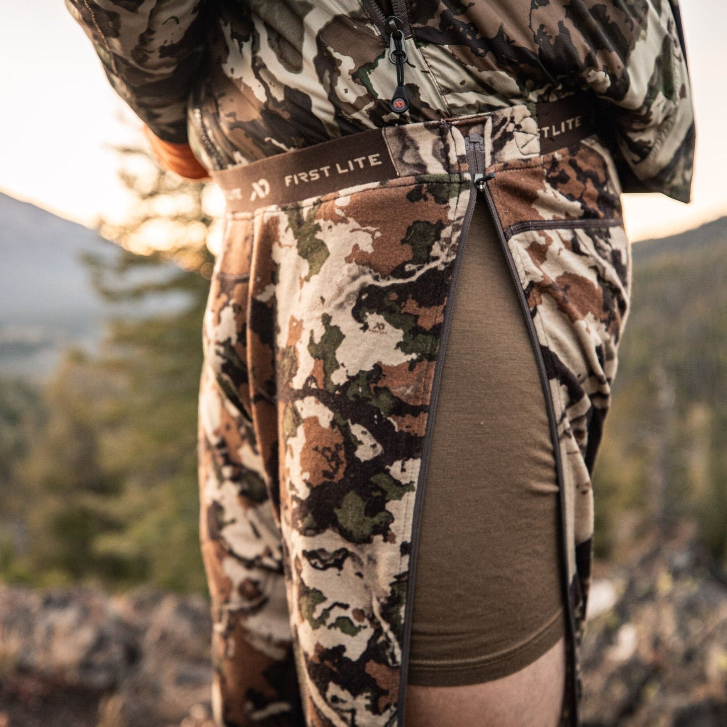 First Lite Men's Kiln Zip Off Long John
