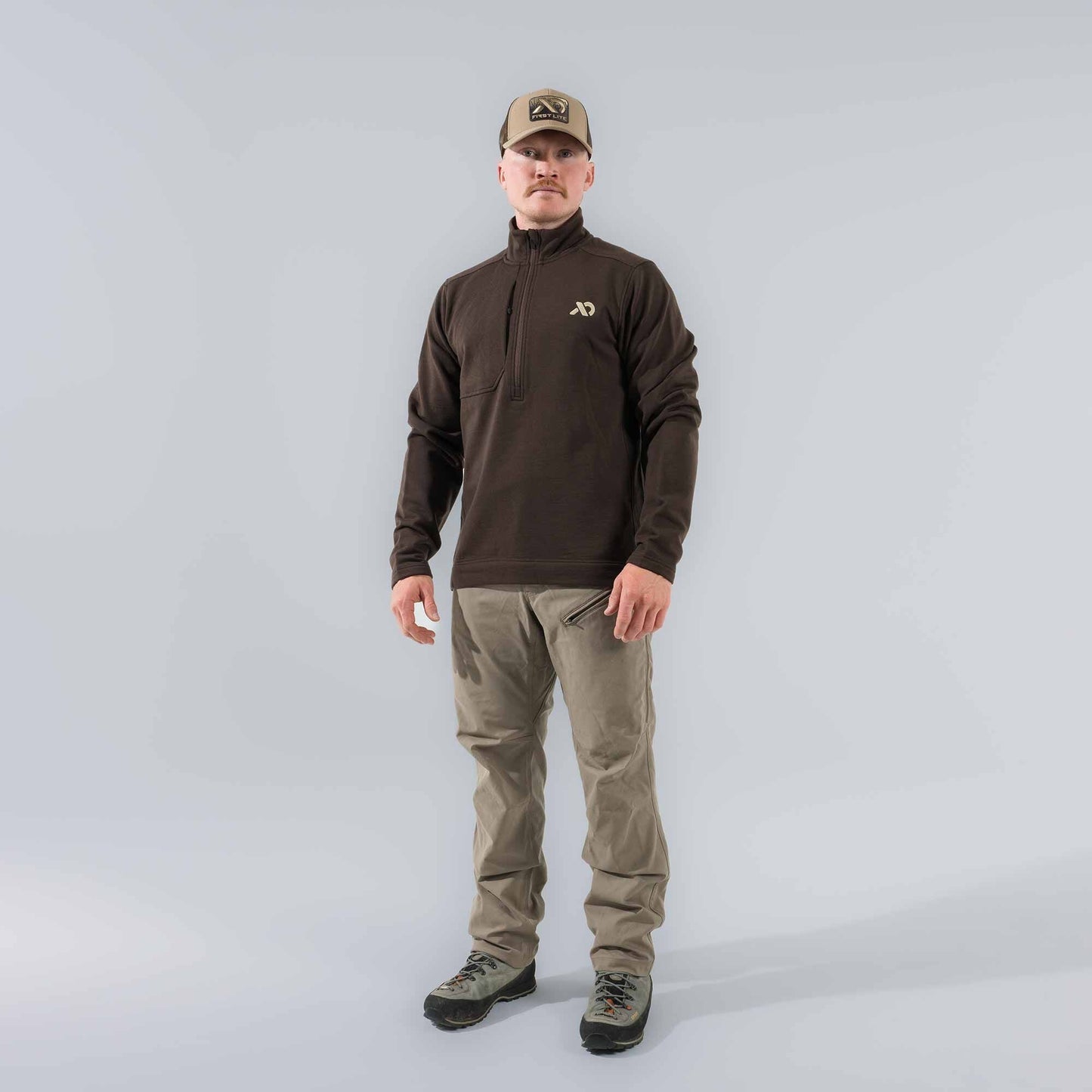 First Lite Men's Rugged Wool QZ