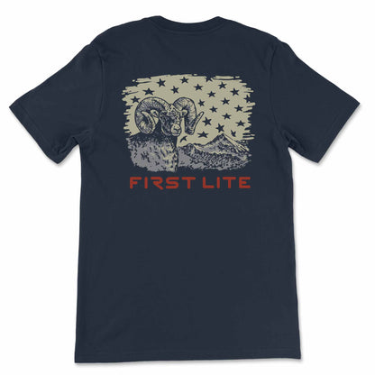 First Lite Red White & Blue Ram T-Shirt