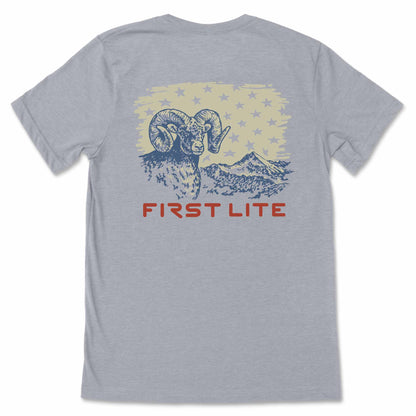 First Lite Red White & Blue Ram T-Shirt